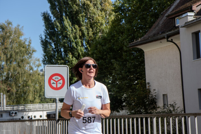 Petra Hunziker, iPunkt-Supporterin auf dem Salzhüsliweg